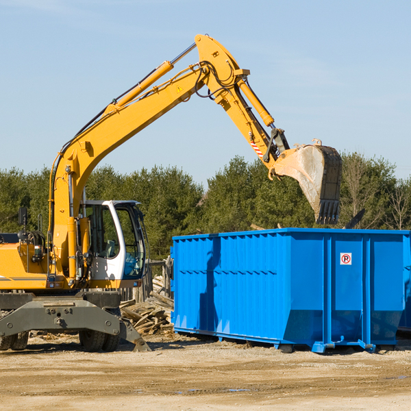 are there any restrictions on where a residential dumpster can be placed in Cumberland County IL